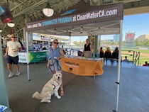 Stormwater booth at Rivercats game